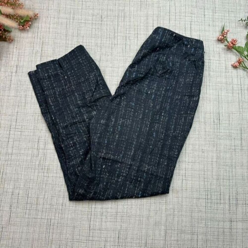Piazza Sempione Audrey Black Dress Pants Women's‎ Size 40 US 8 Flat Front Solid - Picture 3 of 7